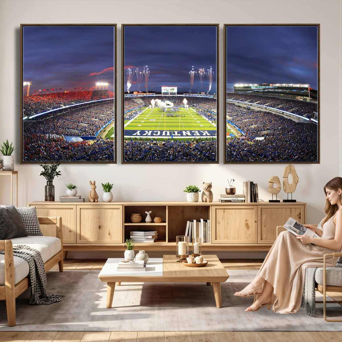 26008-MGV-CV-36X24 - Kroger Field Canvas Wall Art, Kentucky Stadium Wall Art