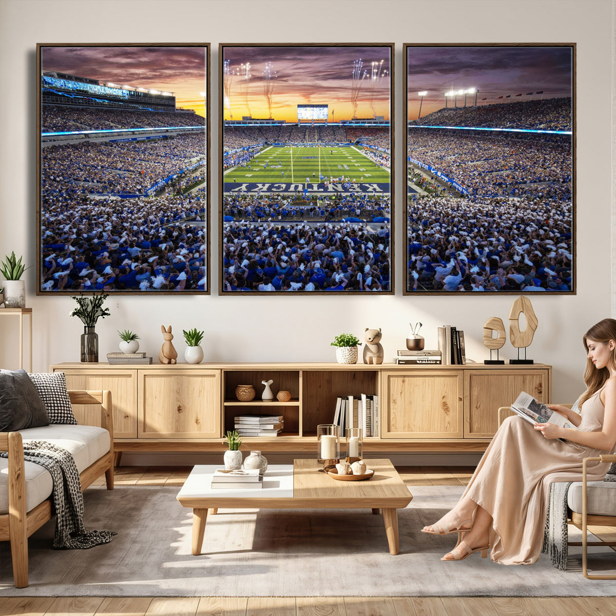 78524-MGV-CV-36X24 - Kroger Field Wall Art Print, Kentucky Stadium Wall Art