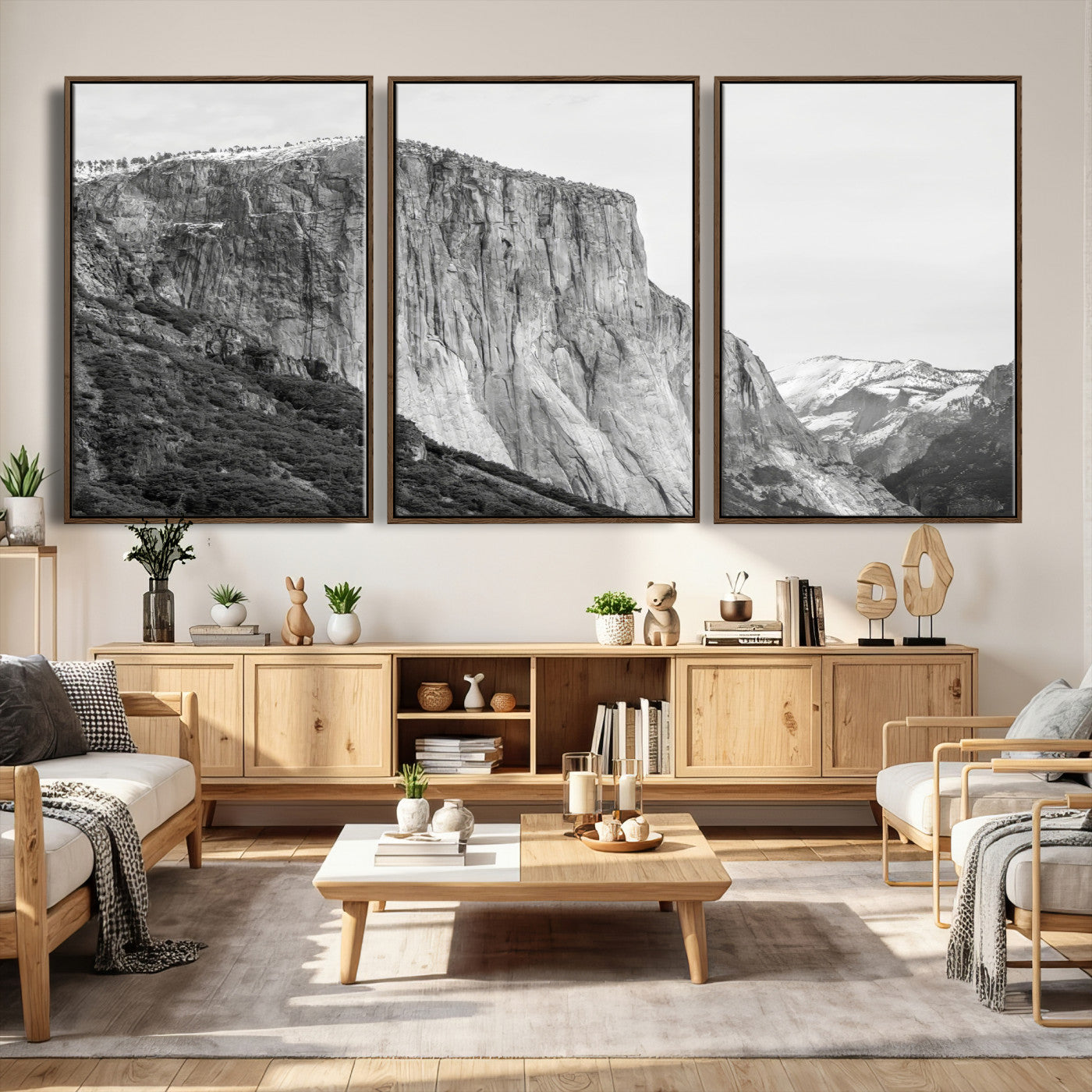 39393420-MGV-CV-36X24 - El Capitan Yosemite Mountain Wall Art – Yosemite Cliff Canvas Print, Rugged Terrain and Timeless Wilderness Decor for Office, Living Room or Cabin