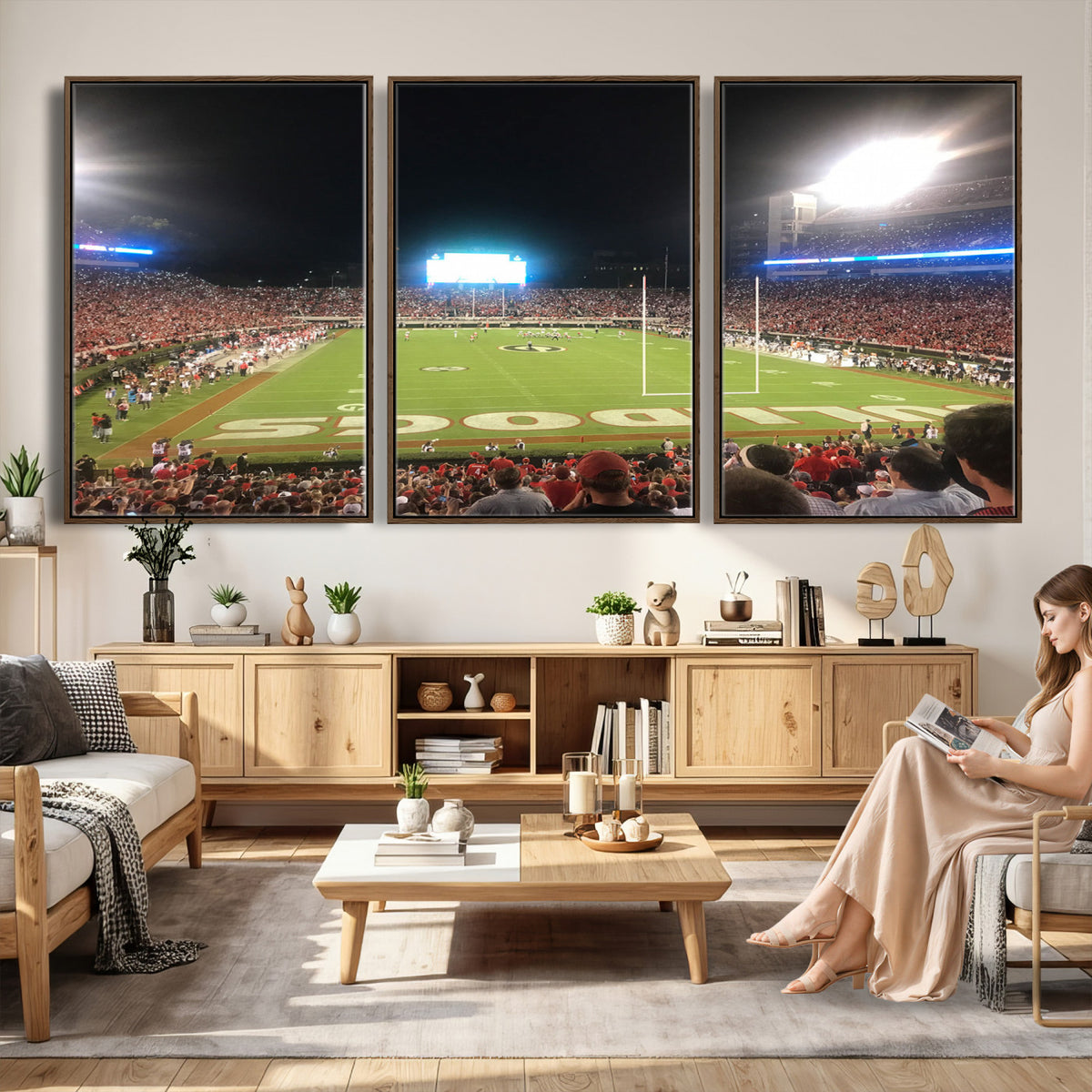 16230786-MGV-CV-36X24 - Dooley Stadium Wall Art, Sports Arena Panoramic Canvas