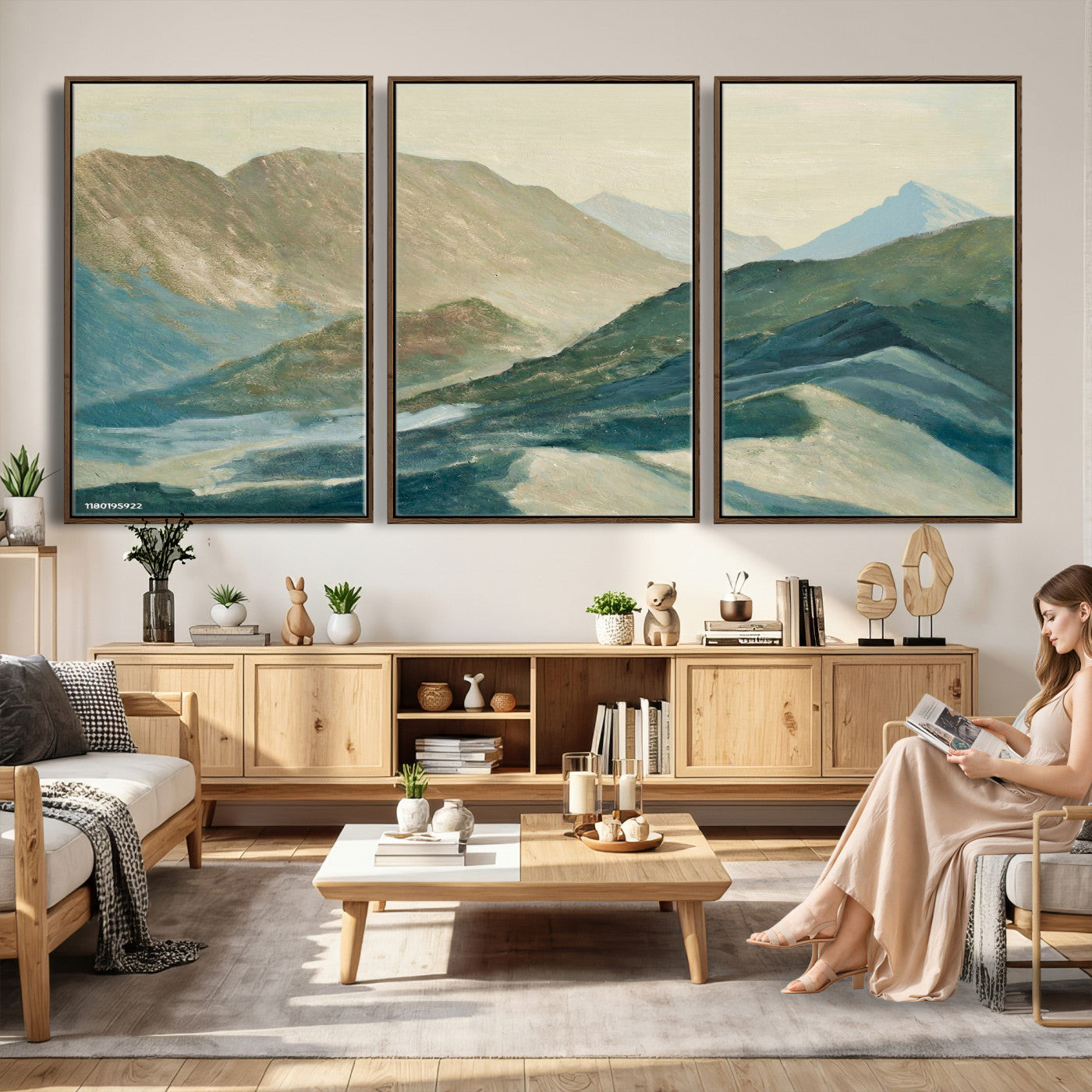 33629523-MGV-CV-36X24 - Shemelina Mountain Landscape, Mountains at Dawn Wall Art Canvas Print