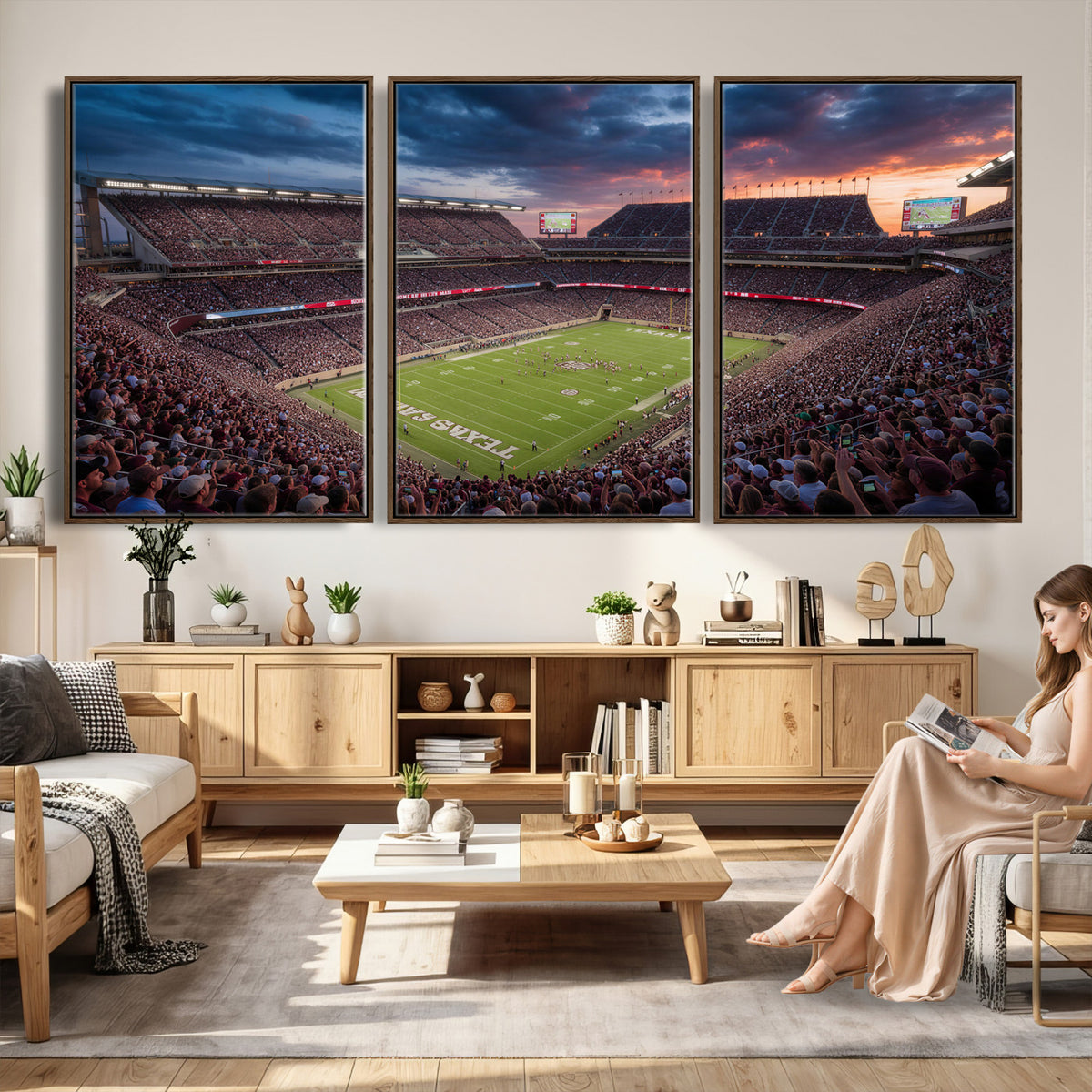 55475837-MGV-CV-36X24 - Stadium Wall Art Canvas Print