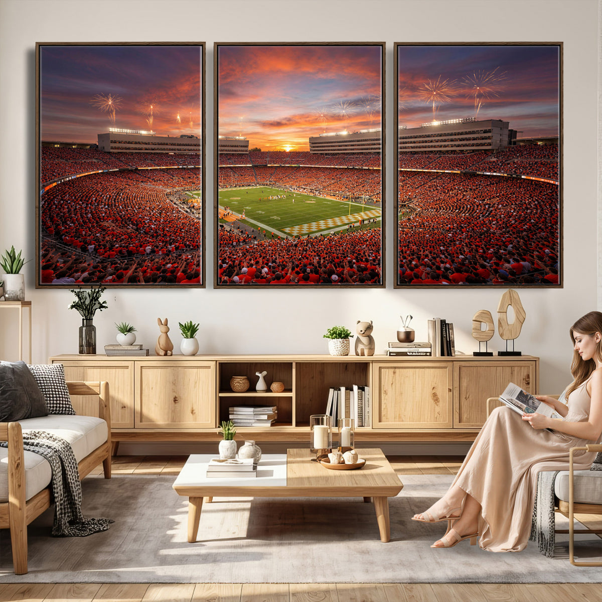 66964685-MGV-CV-36X24 - Stadium Wall Art Canvas Print