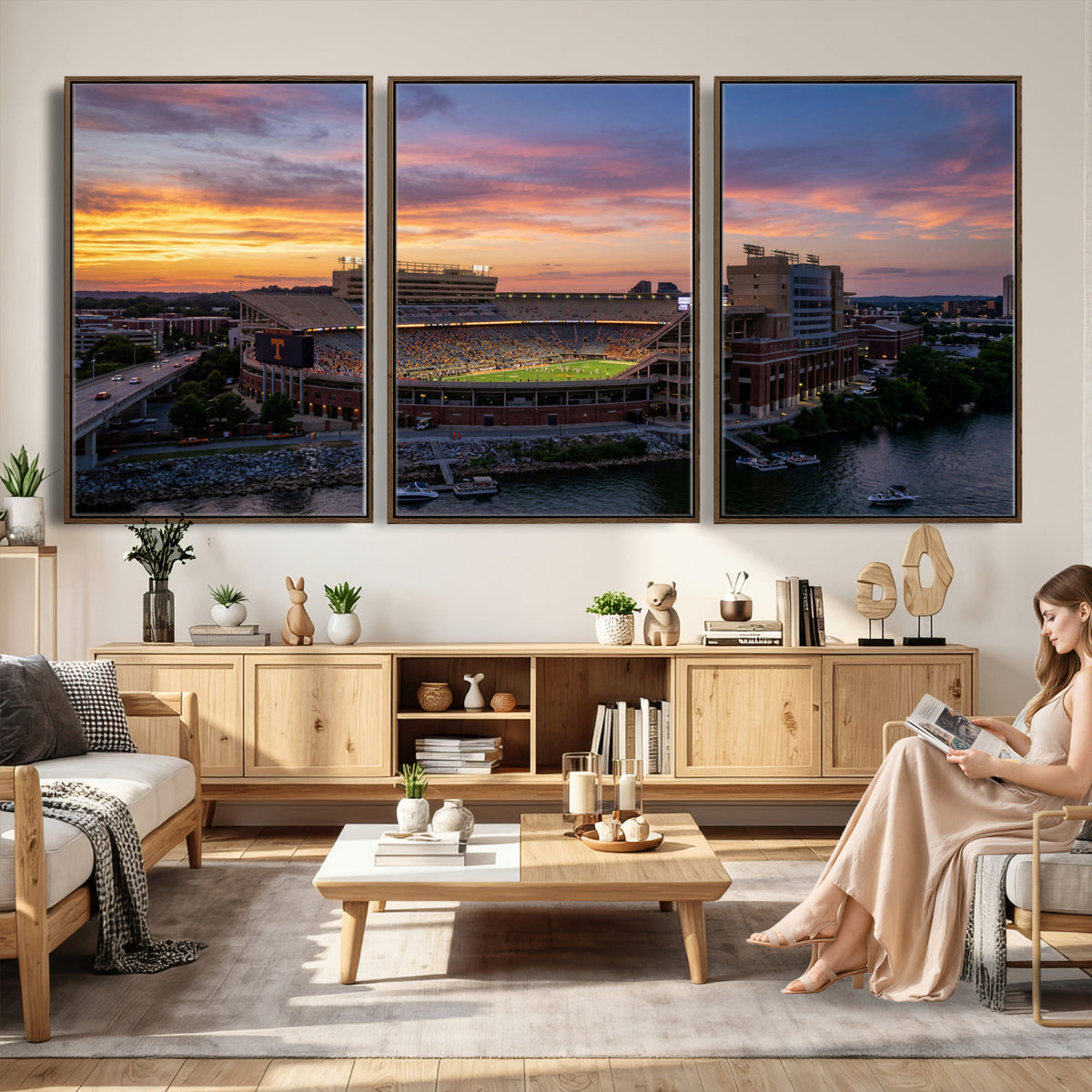 61093642-MGV-CV-36X24 - Stadium Wall Art Canvas Print