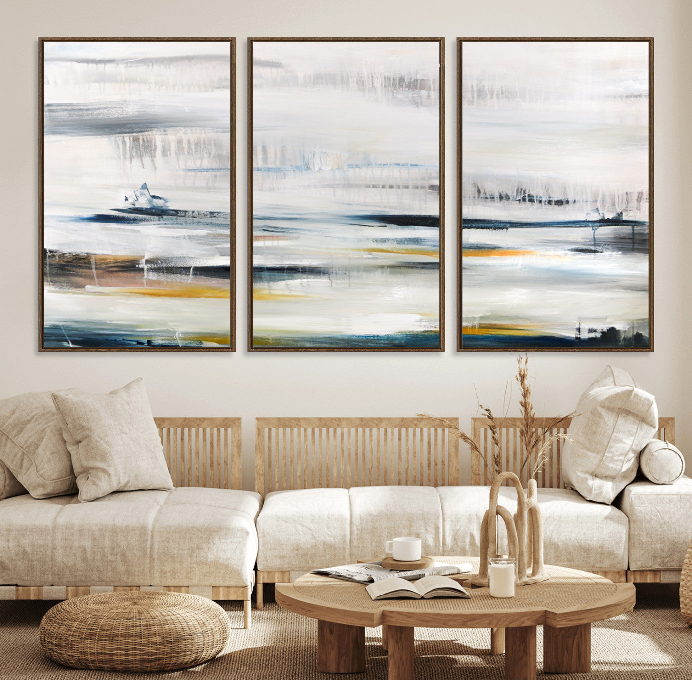 74932-MGV-FC-60X30-3P_Walnut-Soft Color Abstract Canvas Print