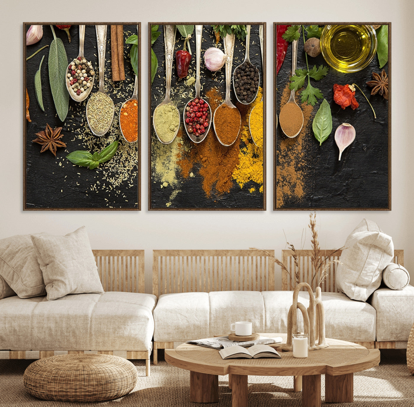 60472-MGV-FC-60X30-3P_Walnut-Spices Wall Art Canvas Print