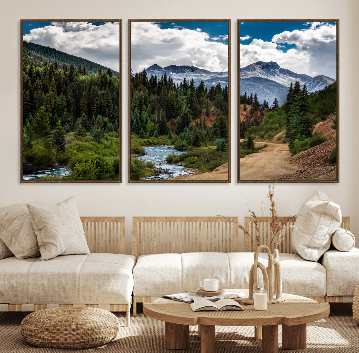 67231-MGV-FC-60X30-3P_Walnut-San Juan Nal Forest Wall Art Landscape Canvas Print