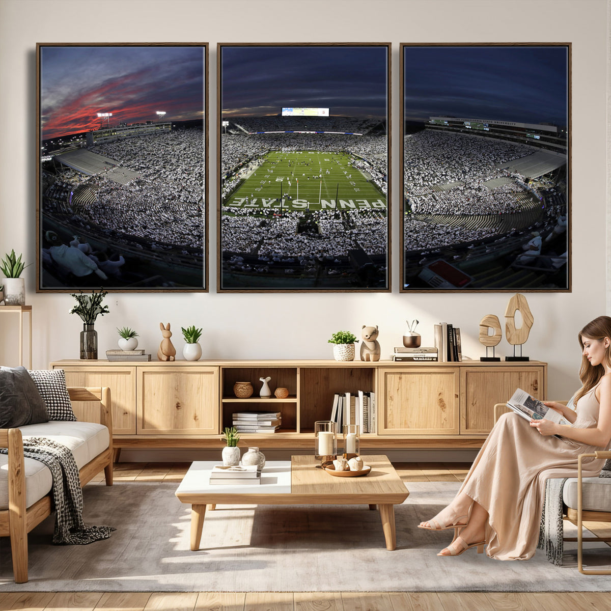 59877-MGV-CV-36X24 - Penn State University Nittany Lions Football Team Print
