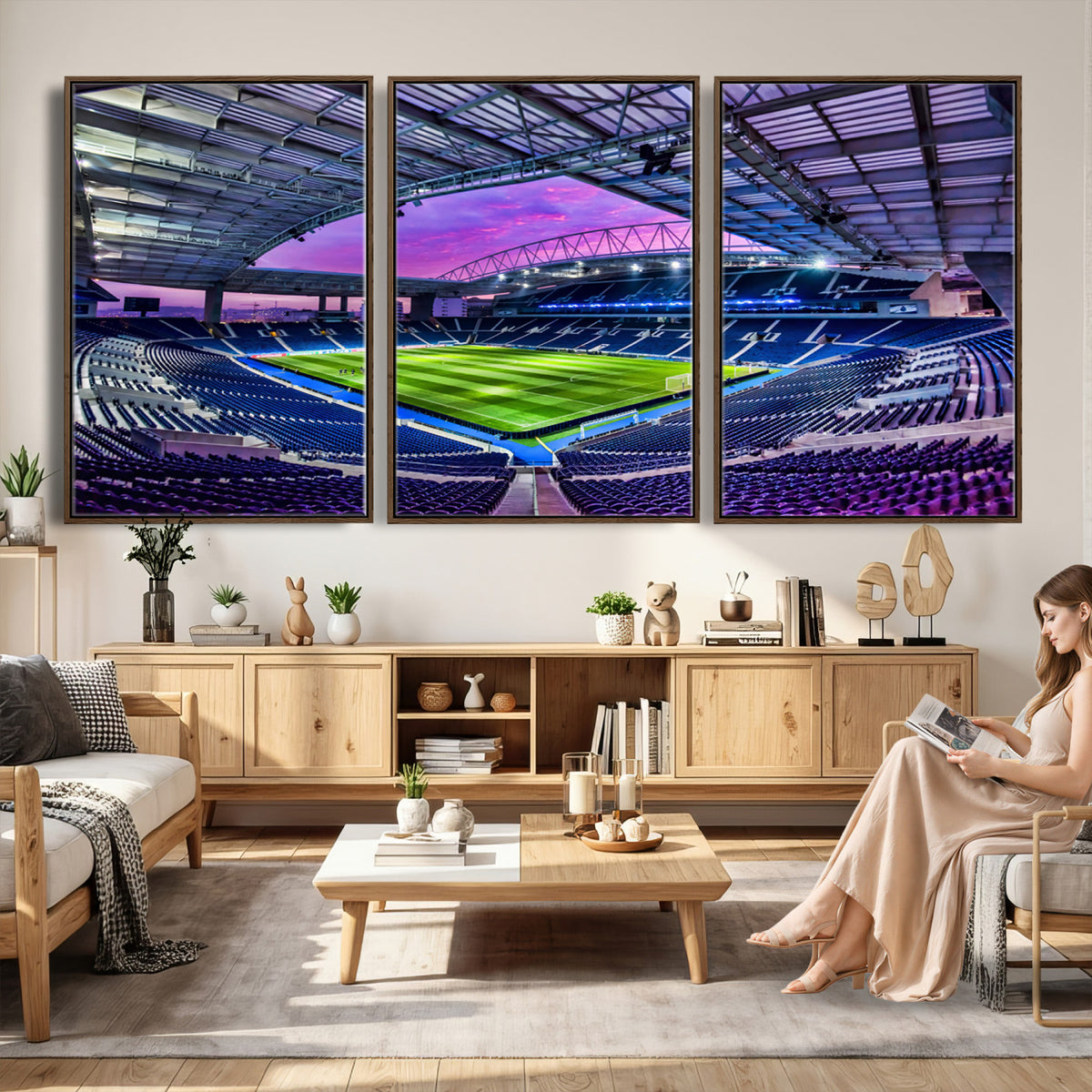 10851-MGV-CV-36X24 - FC Porto Soccer Team Print Canvas, Dragon Stadium Wall Art