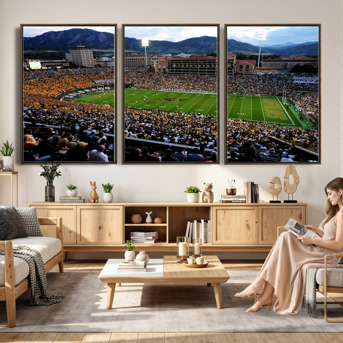 60552-MGV-CV-36X24 - Folsom Field, University of Colorado Buffaloes Football