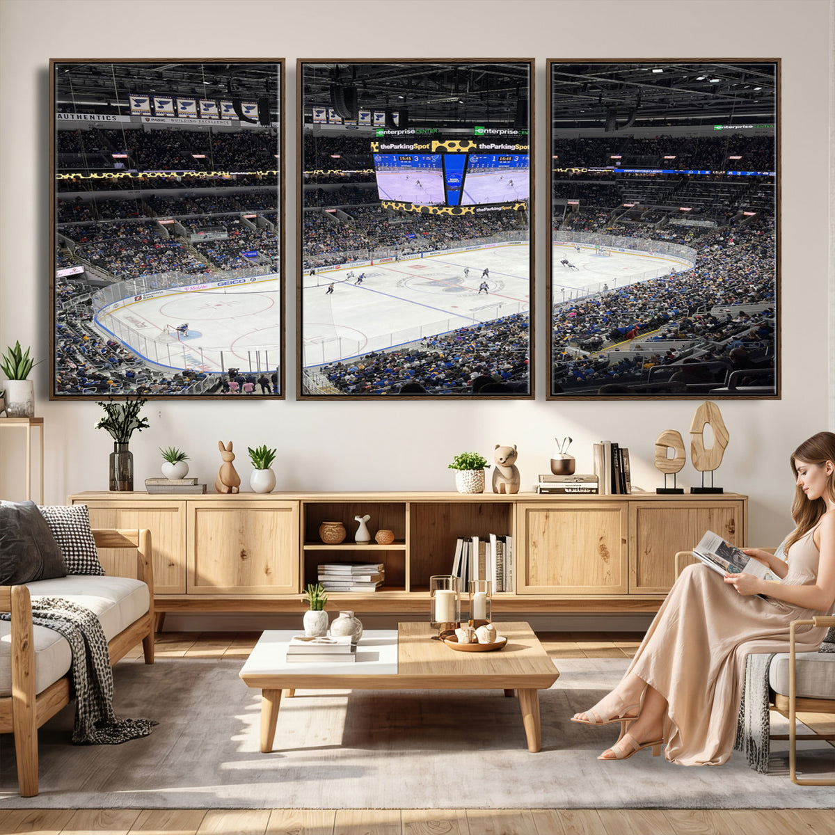 75222-MGV-CV-36X24 - Enterprise Center Missouri St. Louis Blues Hockey Stadium