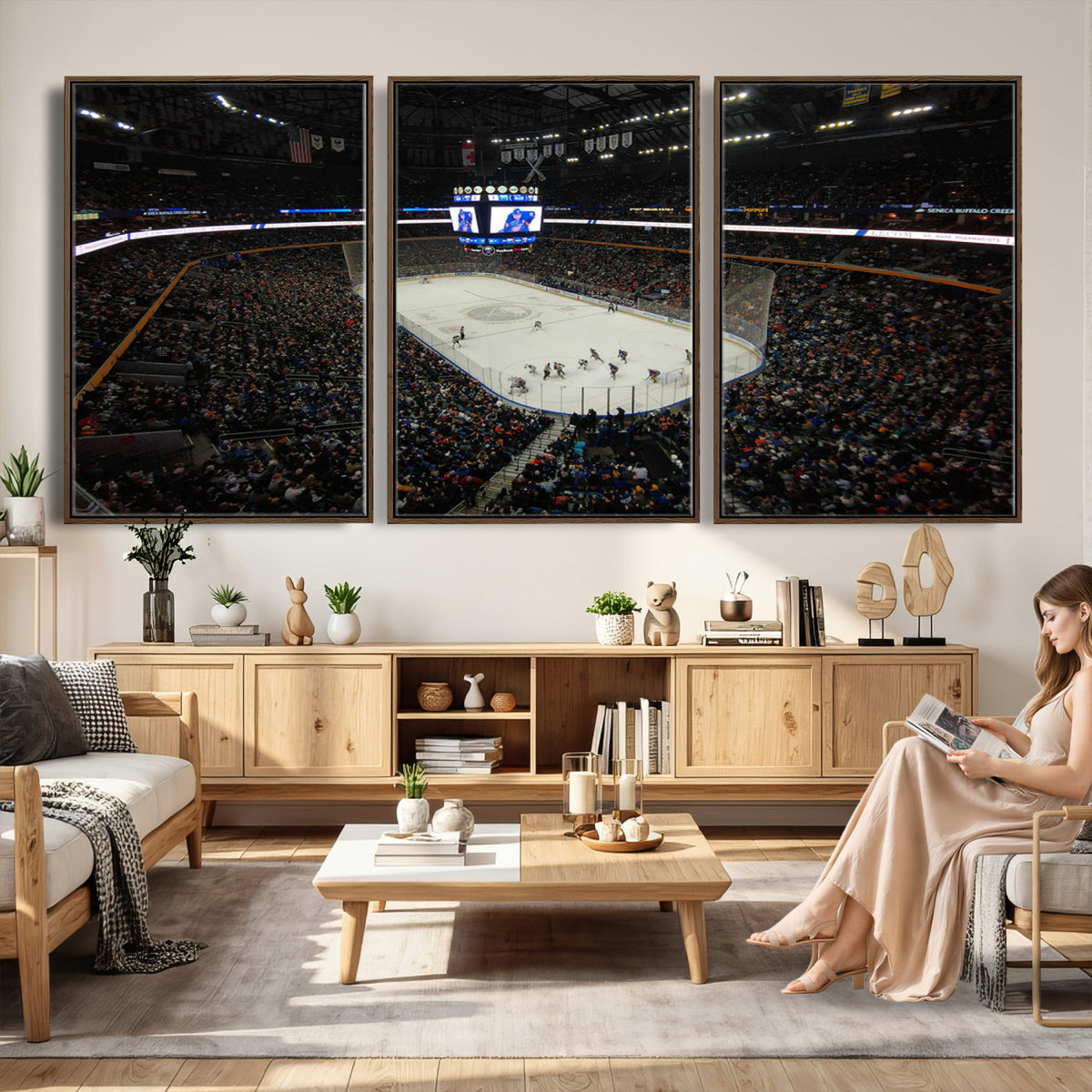 15132-MGV-CV-36X24 - KeyBank Center New York Buffalo Sabres Hockey Stadium Canvas