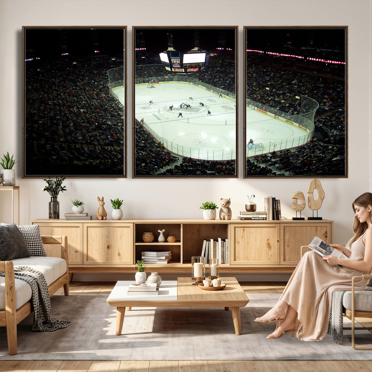 38823-MGV-CV-36X24 - Nationwide Arena Ohio Columbus Blue Jackets Hockey Stadium