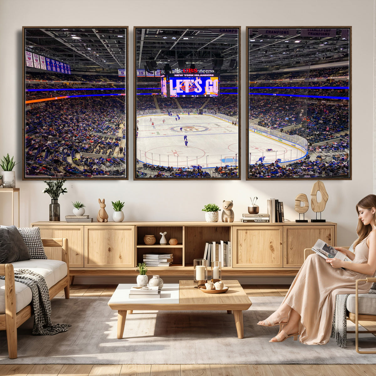 78692-MGV-CV-36X24 - UBS Arena Elmont New York Islanders Ice Hockey Wall Art, UBS Arena Elmont Wall Art Canvas Print