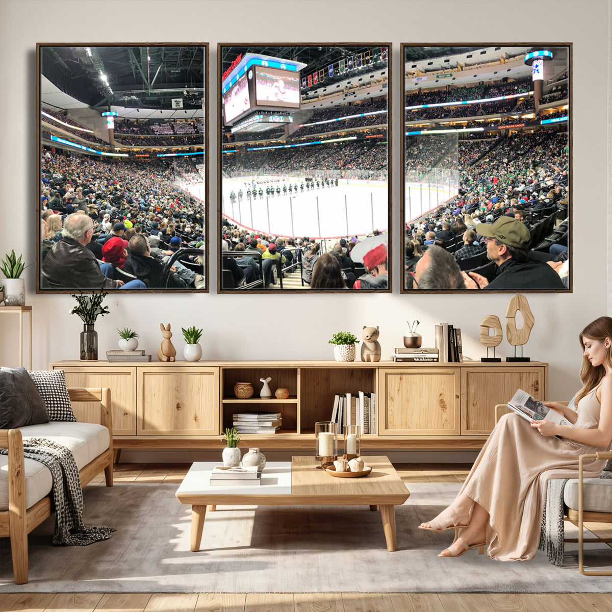 44414-MGV-CV-36X24 - Xcel Energy Center St Paul Minnesota Wild Ice Hockey Stadium