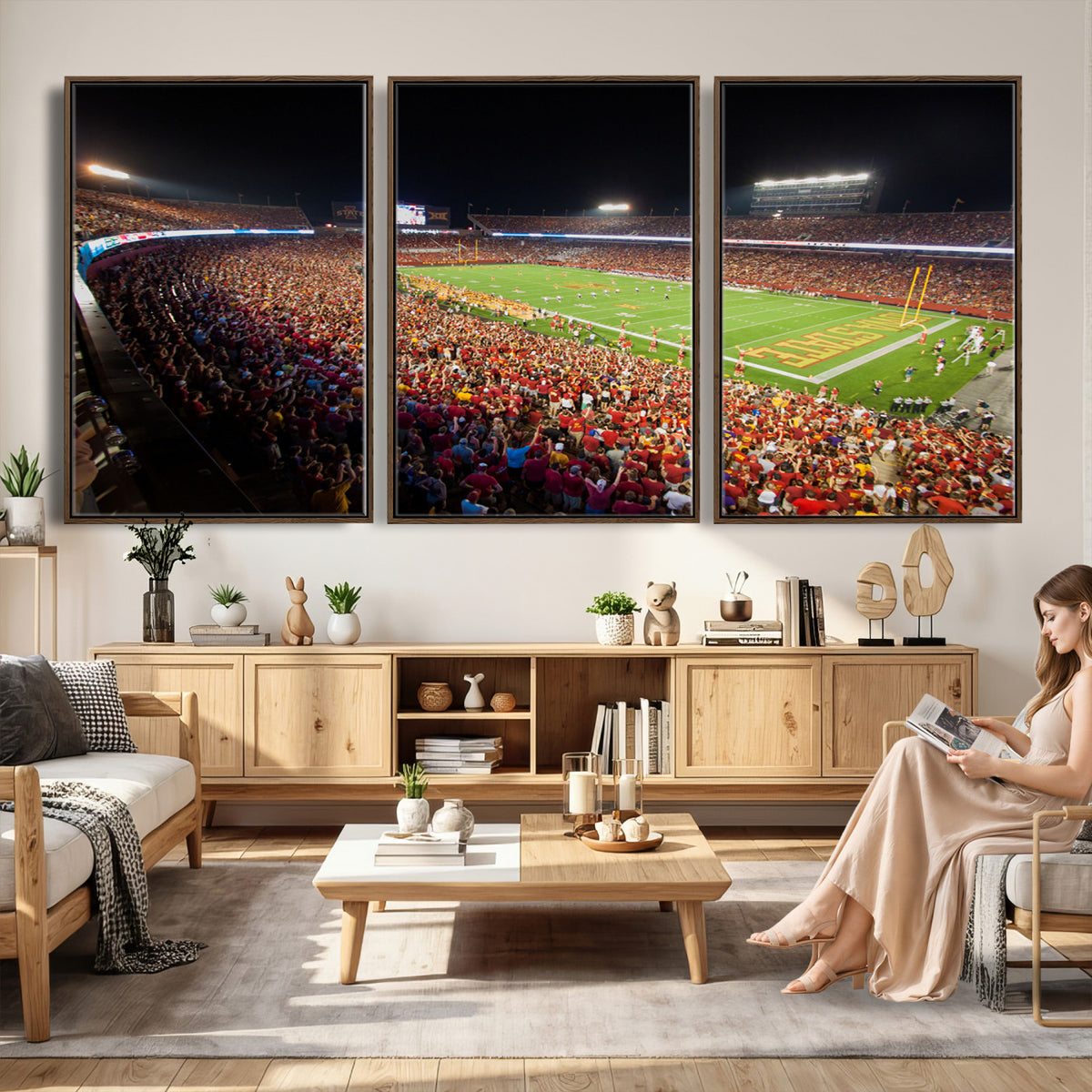 35139-MGV-CV-36X24 - Iowa State University Cyclones Canvas Print, Jack Trice Stadium
