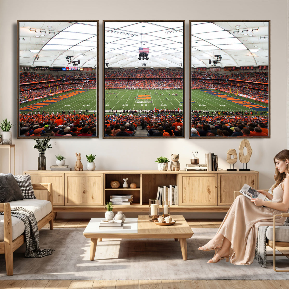 78104-MGV-CV-36X24 - Syracuse University Orange Football Team Print, Syracuse