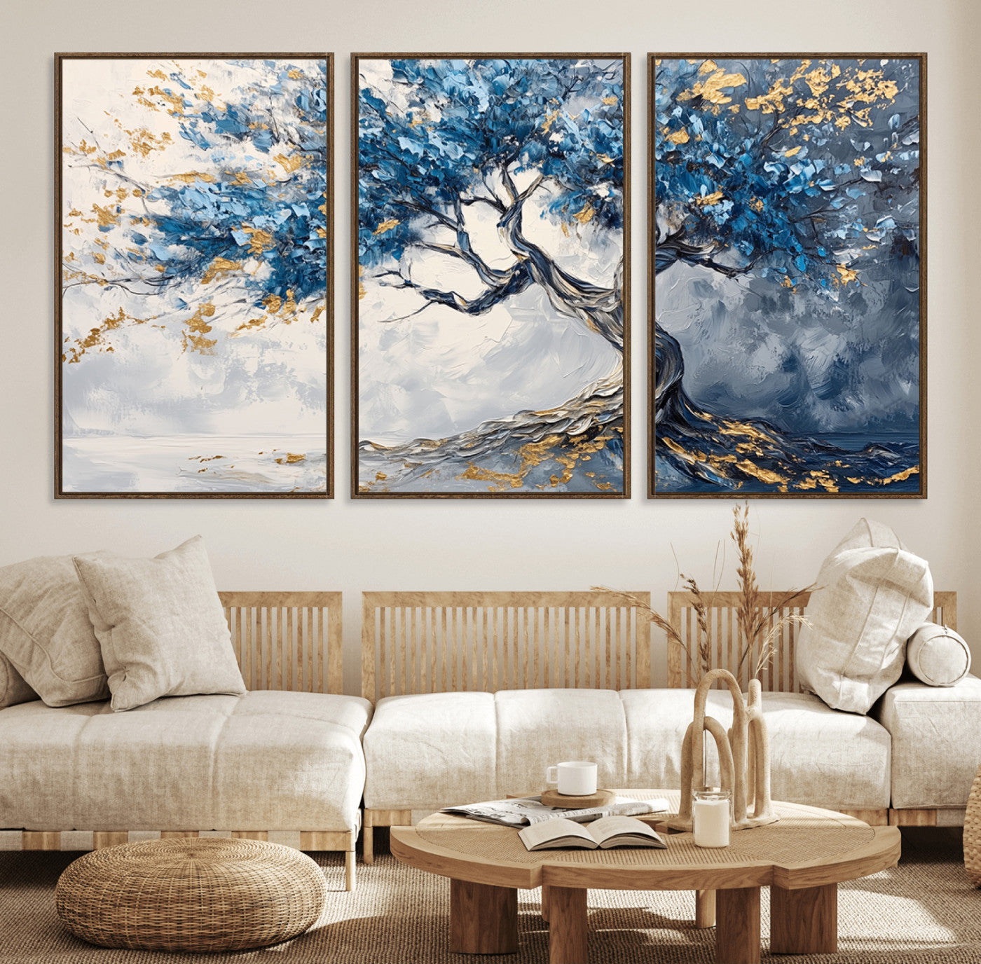 -Abstract Tree Painting Canvas Wall Art | Tree of Life Painting Wall Art Canvas Print