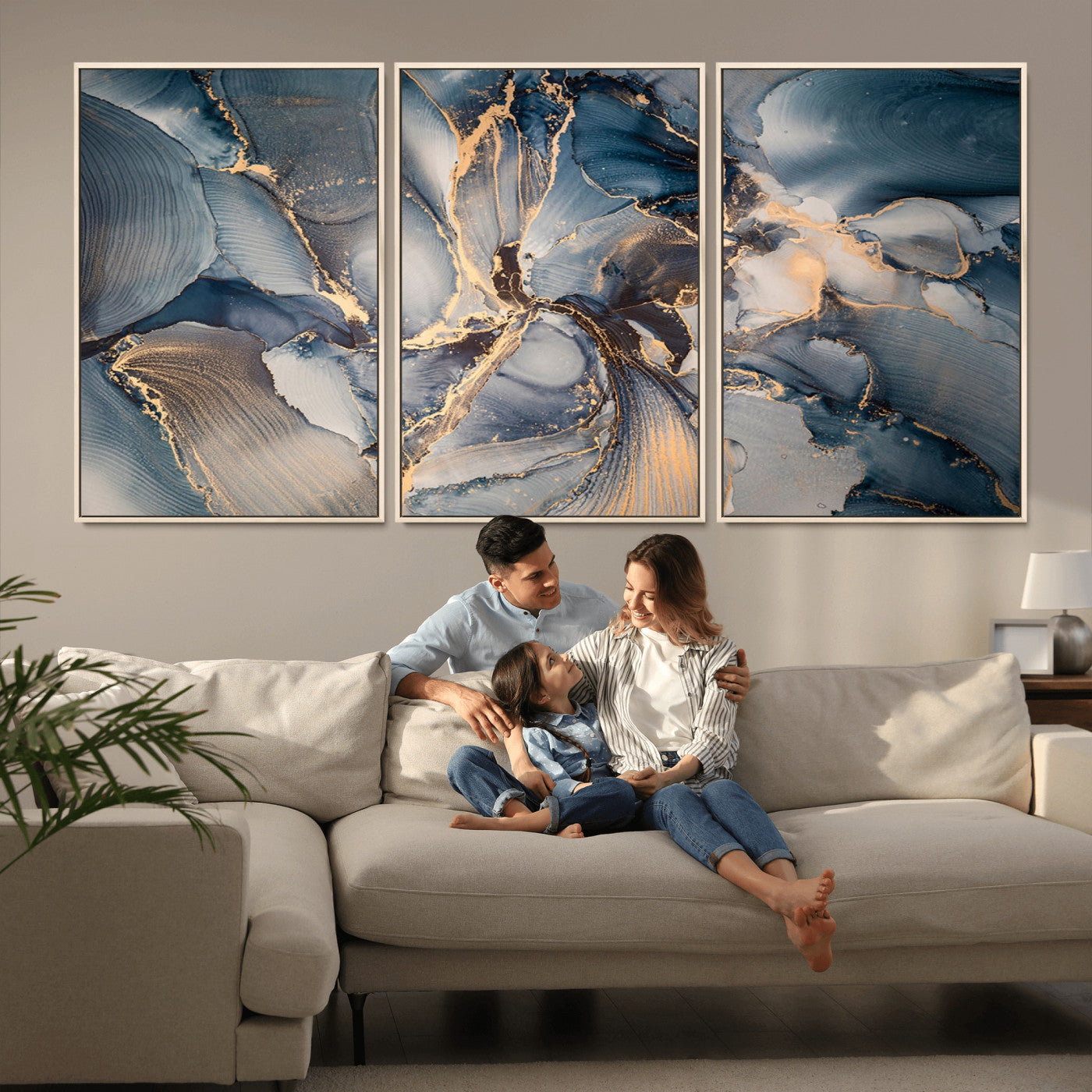 MGV-FC-60X30-3P - Abstract Wall Art Canvas Print for Modern Home Decor
