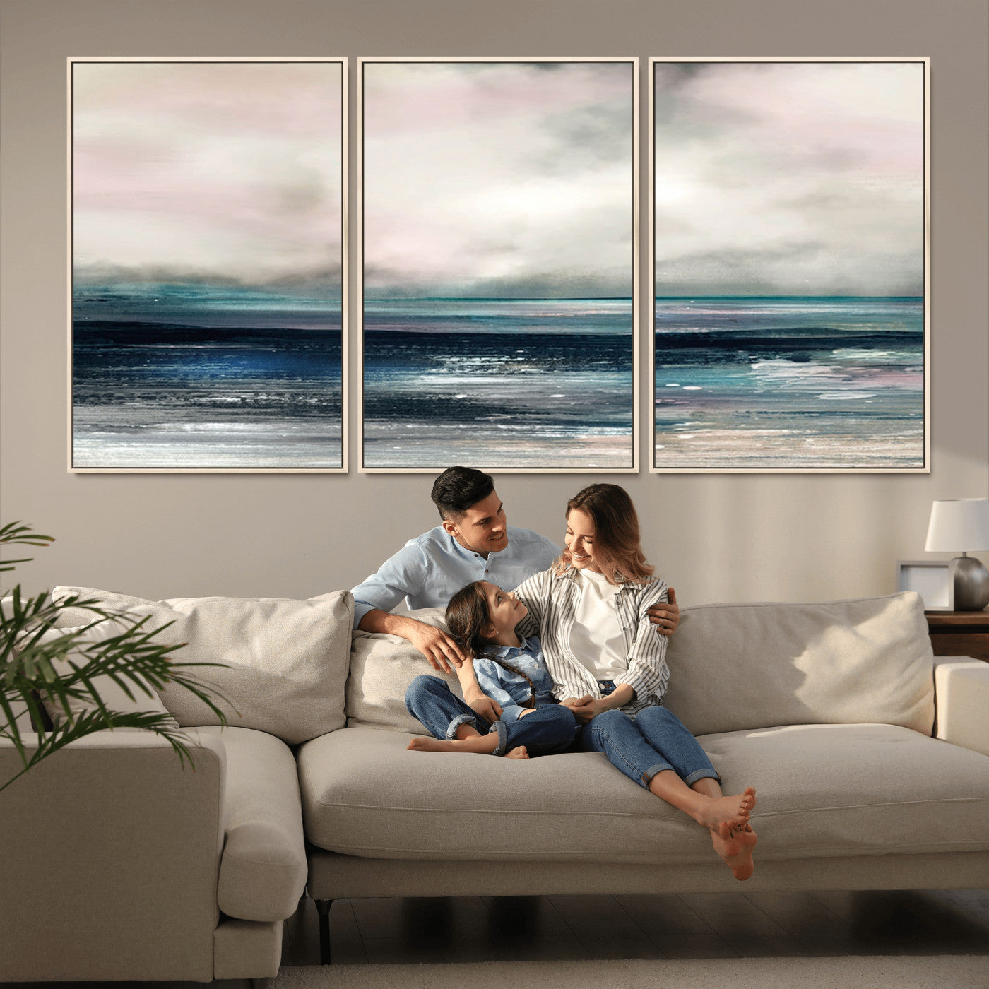 MGV-FC-60X30-3P - Contemporary Abstract Wall Art Canvas Print