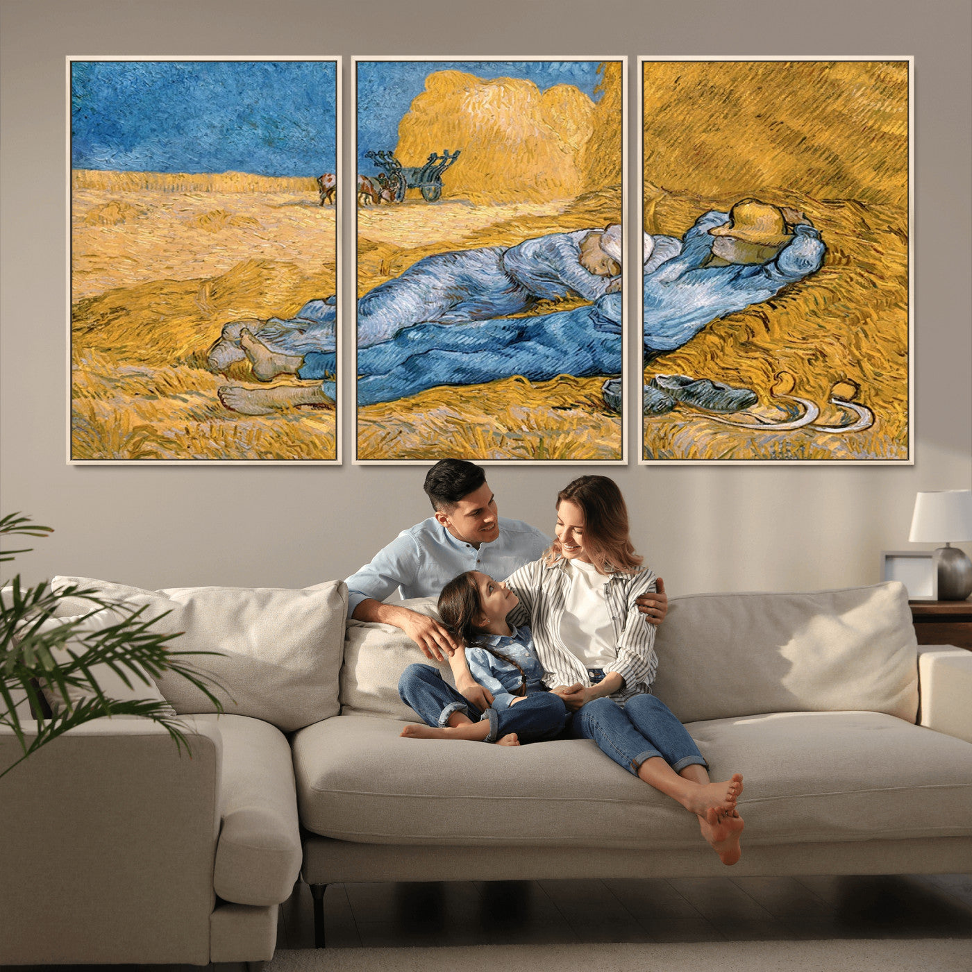 MGV-FC-60X30-3P - Master Artist Vincent Van Gogh Nature Wilderness Illustrs Fine Art Canvas Print