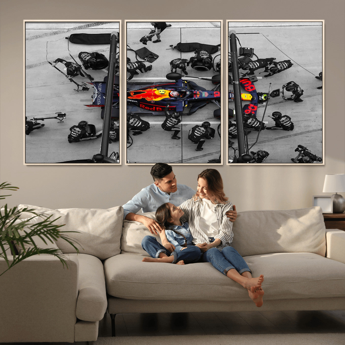 MGV-FC-60X30-3P - RedBull Formula 1 Canvas Wall Art Print