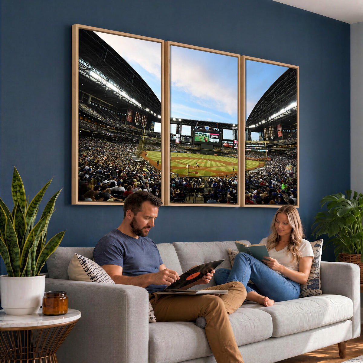 92672-MGV-CV-36X24 - Arizona Diamondbacks Team Print - Phoenix Chase Field