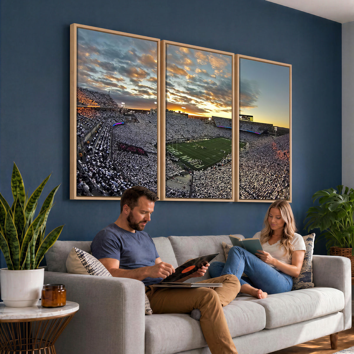 38807-MGV-CV-36X24 - Beaver Stadium Wall Art, Penn State Stadium Wall Art | Penn State Nittany Lions Football