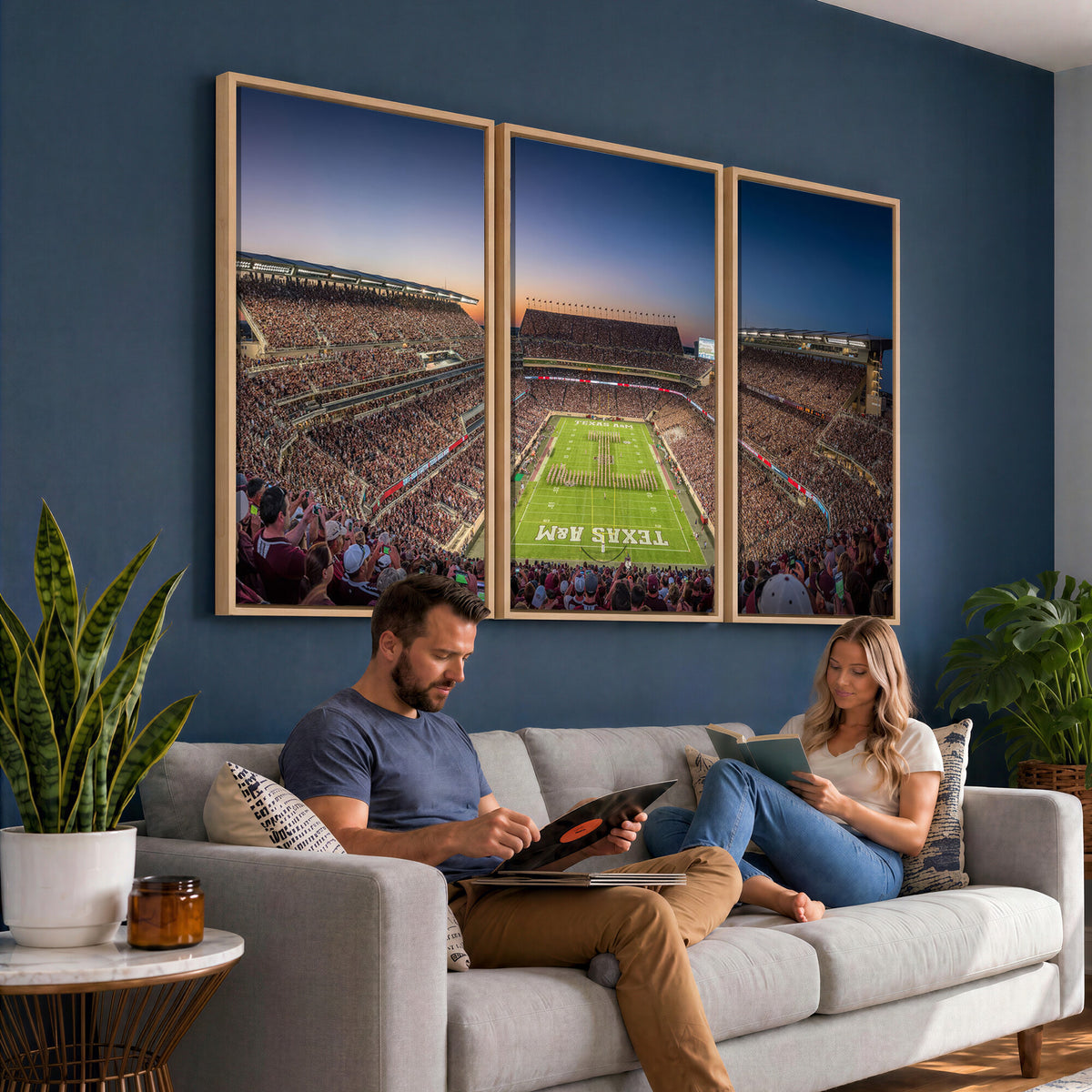 17421-MGV-CV-36X24 - Kyle Field Wall Art Print | Large Texas A&M Aggies Football Canvas Print for Sports Enthusiasts |
