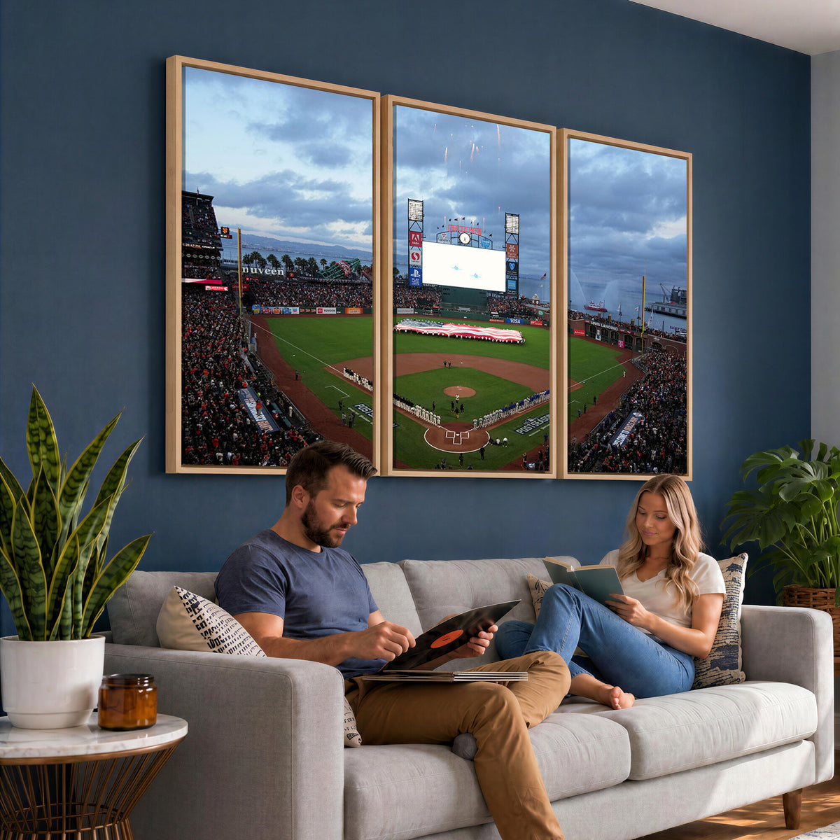 44631-MGV-CV-36X24 - Oracle Park San Francisco Giants Wall Art | Oracle Park Stadium Canvas Print