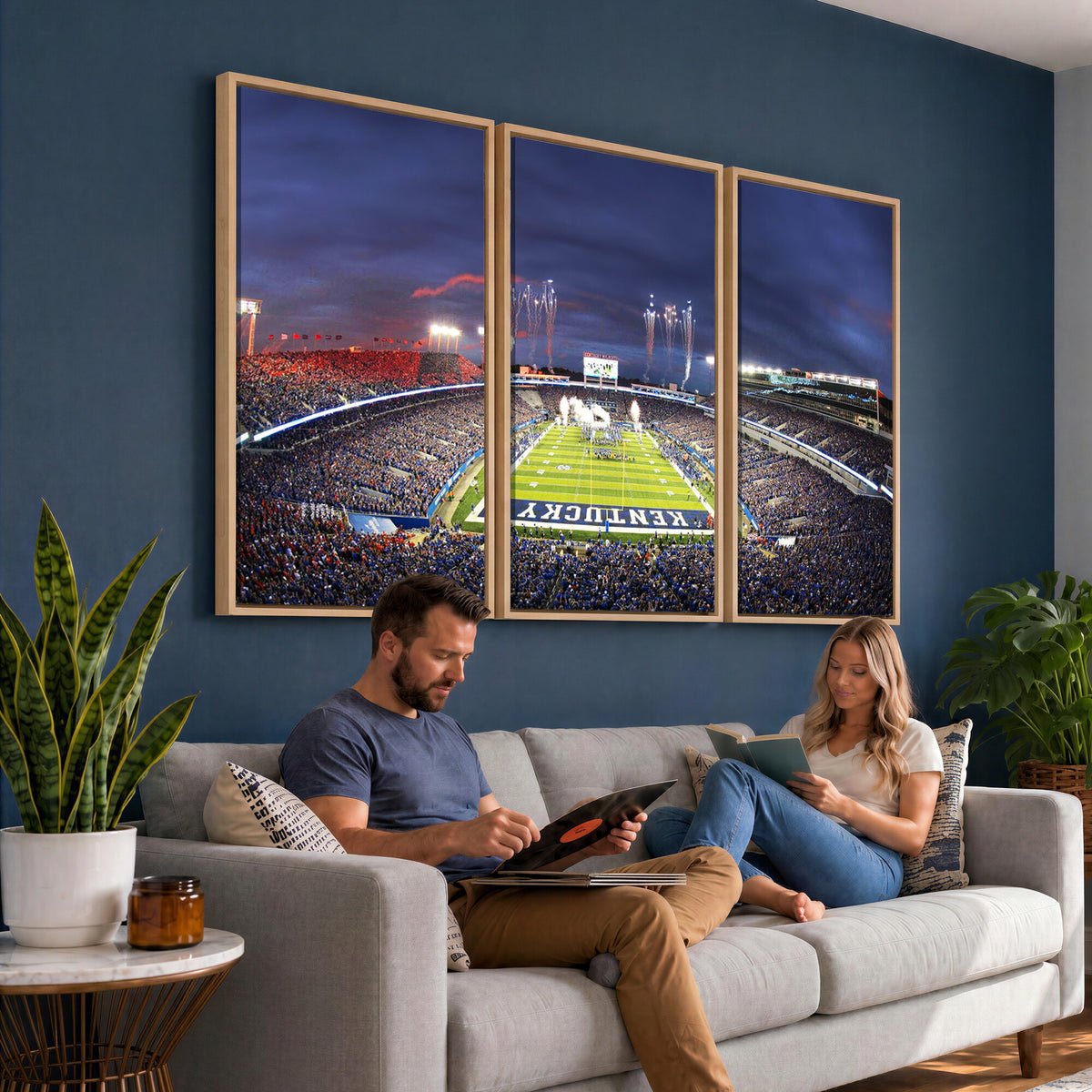 26008-MGV-CV-36X24 - Kroger Field Canvas Wall Art, Kentucky Stadium Wall Art