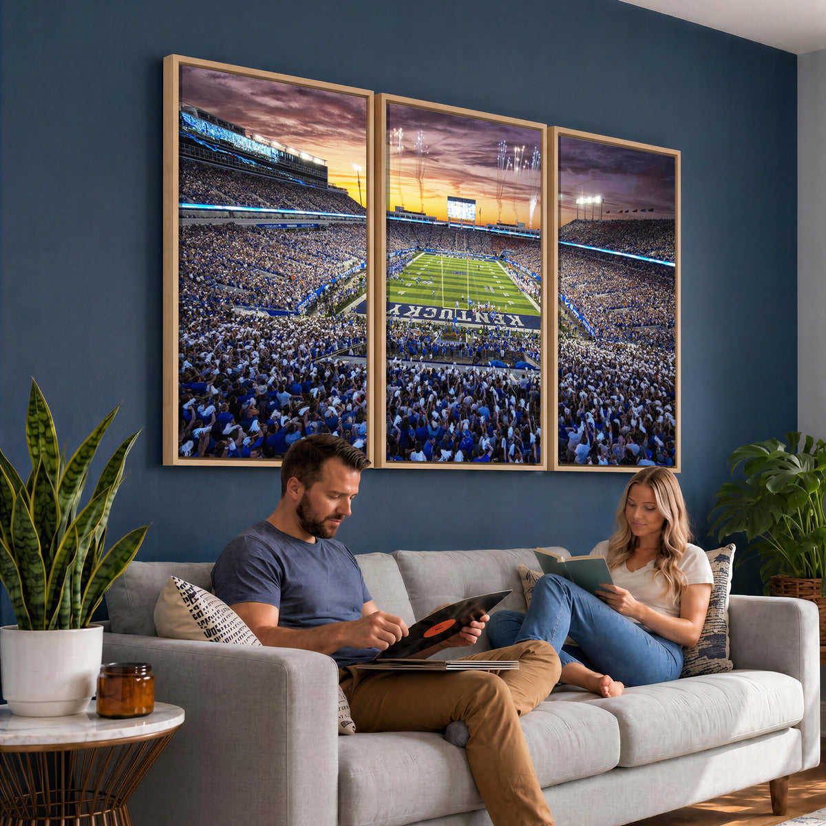 78524-MGV-CV-36X24 - Kroger Field Wall Art Print, Kentucky Stadium Wall Art