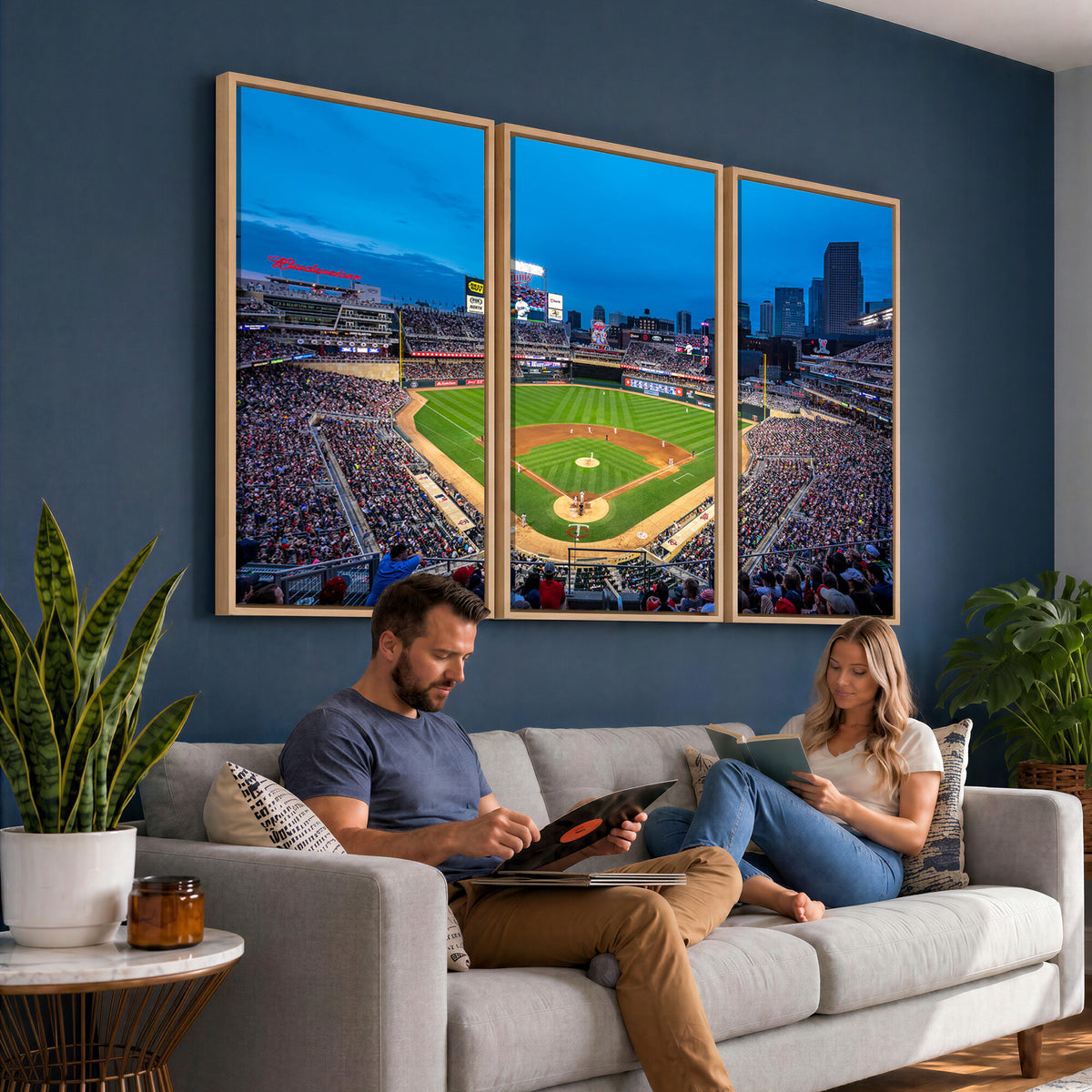77273035-MGV-CV-36X24 - Target Field Stadium Wall Art Canvas Print, Minnesota Twins