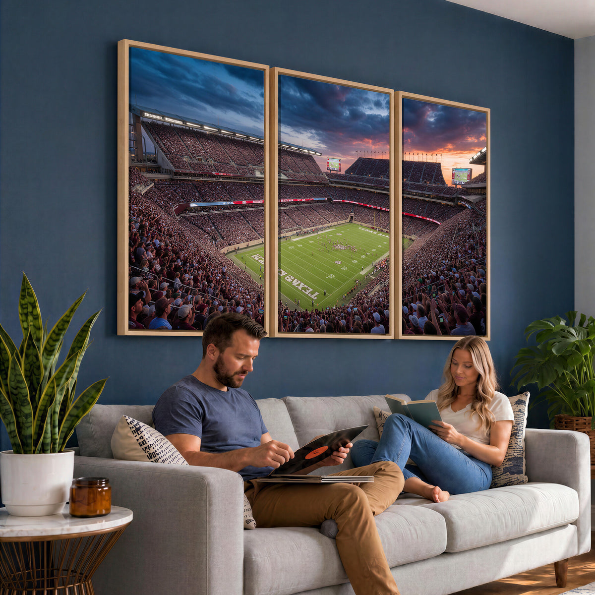 55475837-MGV-CV-36X24 - Stadium Wall Art Canvas Print