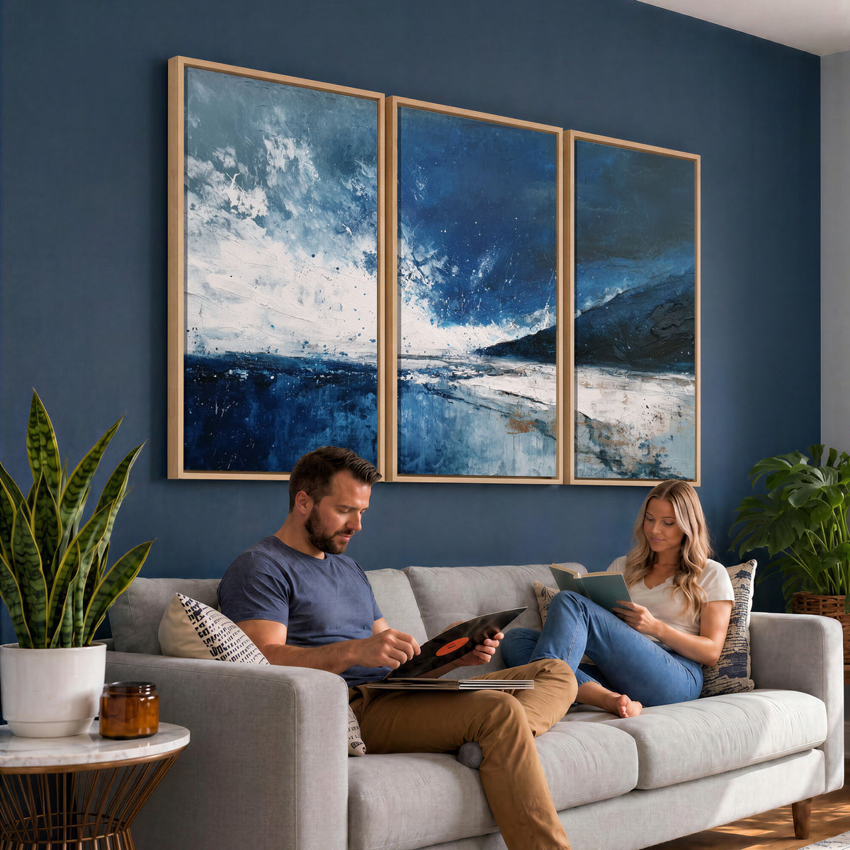 76136620SS-_Poster-30x20 - Extra Large Abstract Wall Art Canvas Print