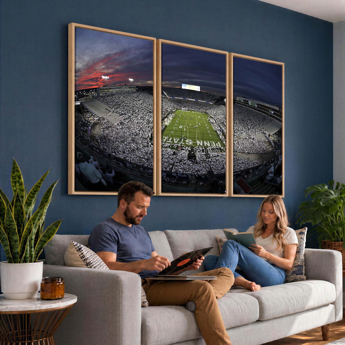 59877-MGV-CV-36X24 - Penn State University Nittany Lions Football Team Print