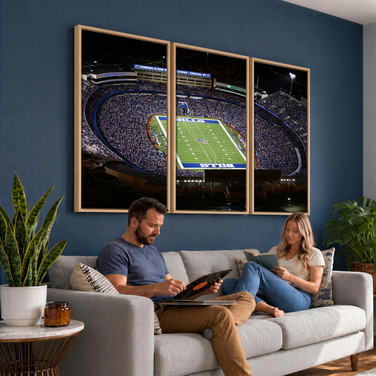 19030-MGV-CV-36X24 - Buffalo Bills NFL Football Team Print, Highmark Stadium
