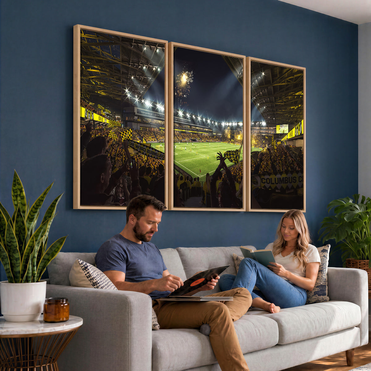 51122-MGV-CV-36X24 - Columbus Crew Soccer Team Print - Columbus Crew Stadium Wall Art Canvas Print