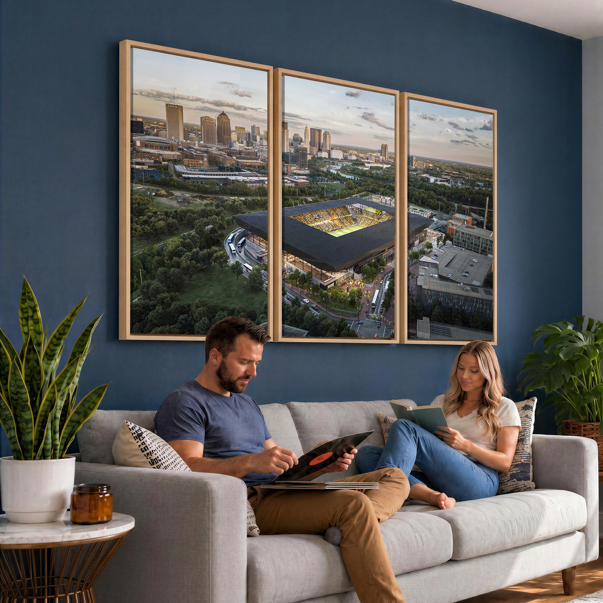 90971-MGV-CV-36X24 - Columbus Crew Soccer Team Print - Columbus Crew Stadium Wall Art, Columbus Crew Soccer Wall Art