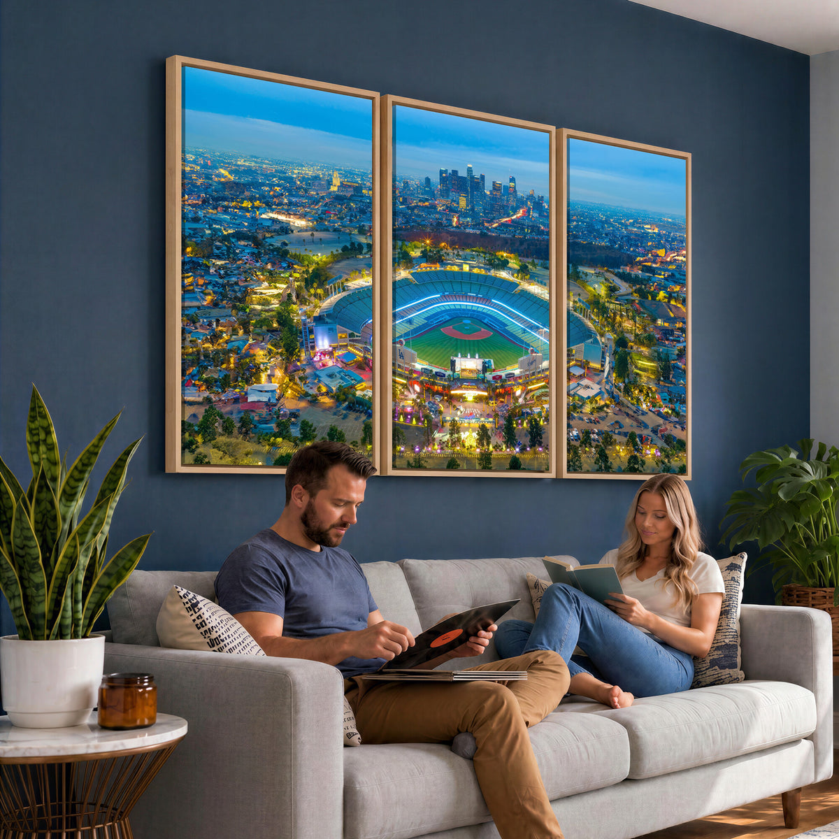 78144-MGV-CV-36X24 - Los Angeles Dodgers Wall Art Canvas, Dodger Stadium Wall Art