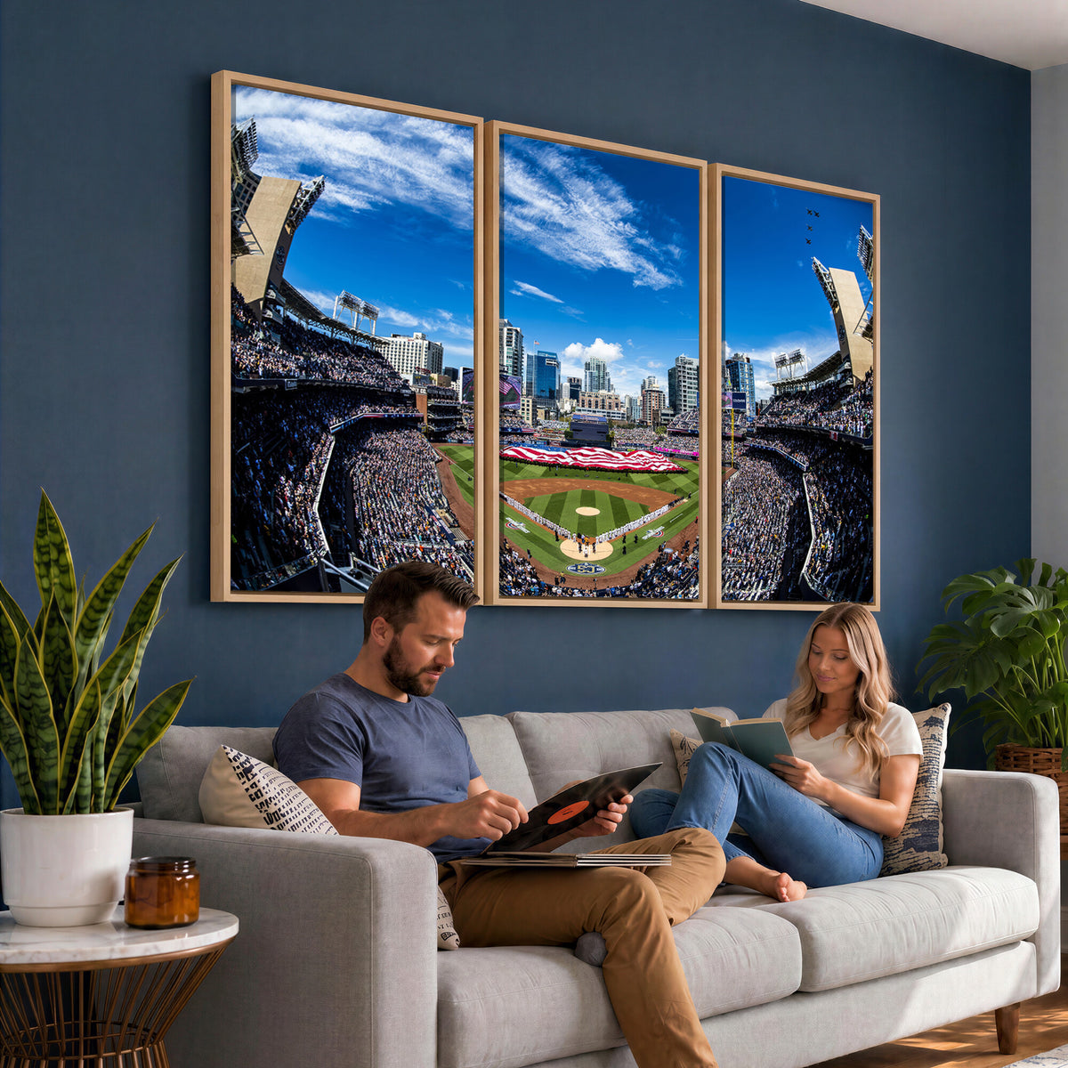52297-MGV-CV-36X24 - San Diego Padres Baseball Team Print, Petco Park Stadium