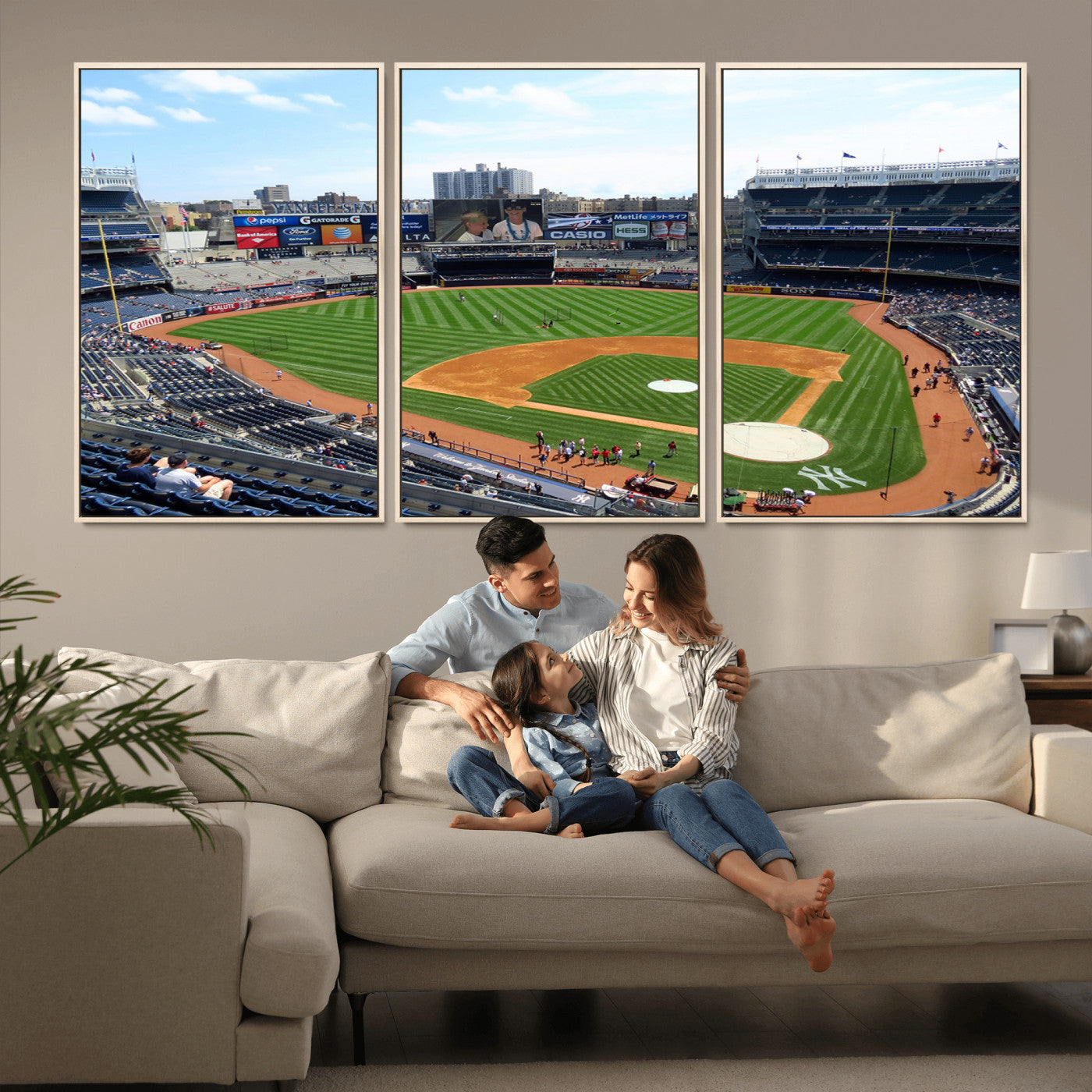 MGV-FC-60X30-3P - Buffalo Bills Stadium Wall Art - Buffalo Bills Decor- NFL Fans Gift, Perfect Sports Decor for Living