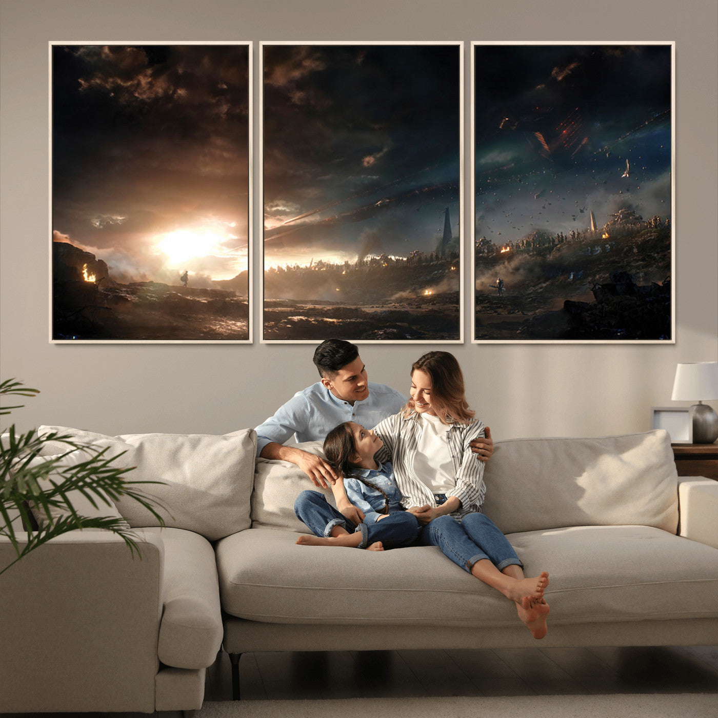 MGV-FC-60X30-3P - Avengers Planet Wall Art Canvas Print