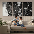 73281-MGV-FC-60X30-3P_Natural-Winter Horse Snow Wall Art Canvas Print