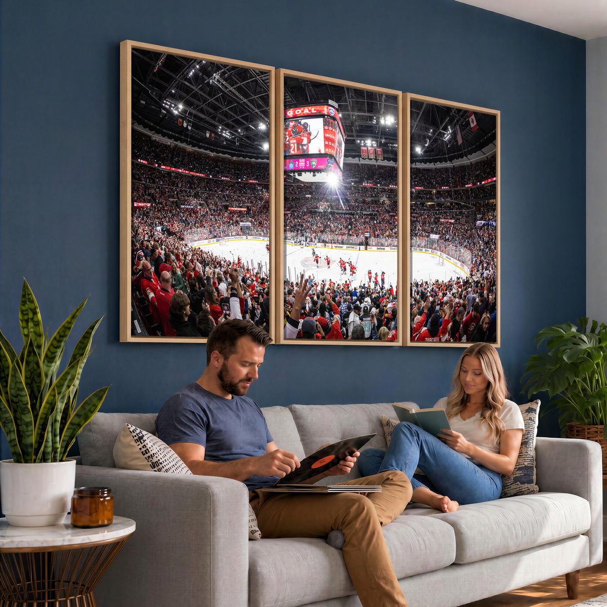 15750-MGV-CV-36X24 - Amerant Bank Arena Wall Art Canvas Print, Hockey Arena