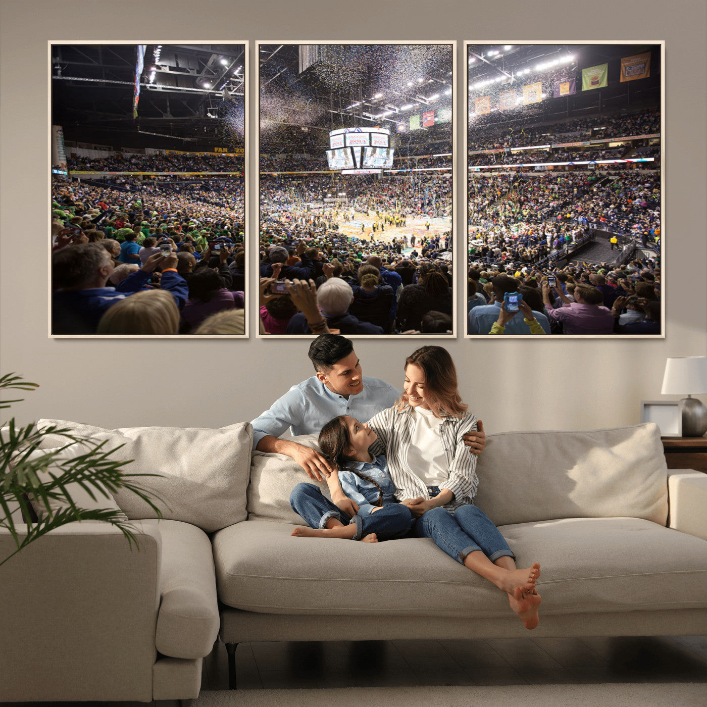 MGV-FC-60X30-3P - Bridgestone Arena Wall Art Canvas | Nashville Predators Hockey Team Print | Canvas Print | Ready to