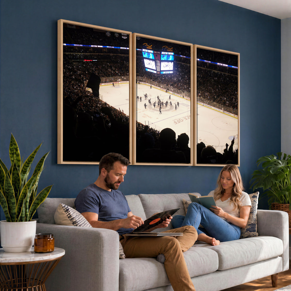 22497-MGV-CV-36X24 - Canada Life Centre Wall Art | Winnipeg Jets Hockey Team Print Canvas | Ready to Hang | Winnipeg Wall