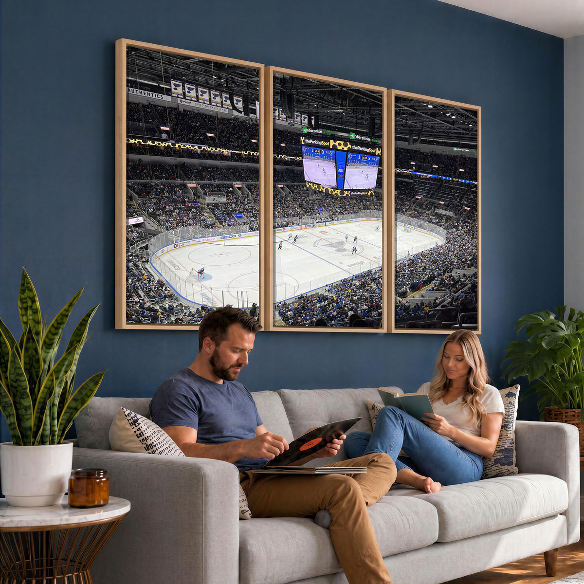 75222-MGV-CV-36X24 - Enterprise Center Missouri St. Louis Blues Hockey Stadium