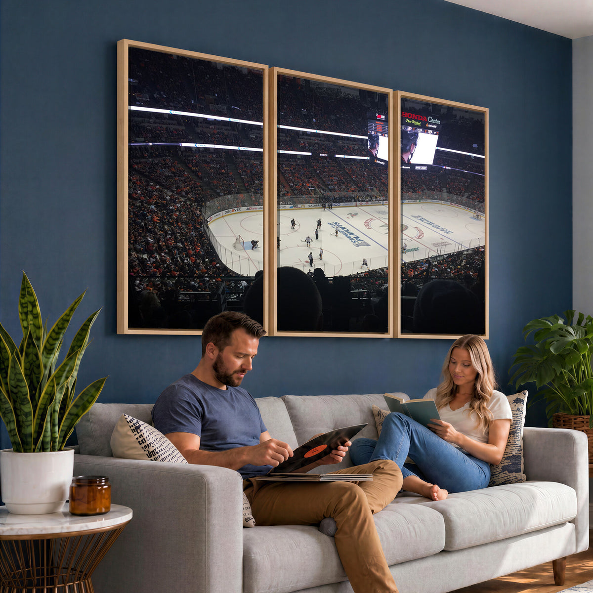 24634-MGV-CV-36X24 - Honda Center California Anaheim Ducks Hockey Stadium Wall Art