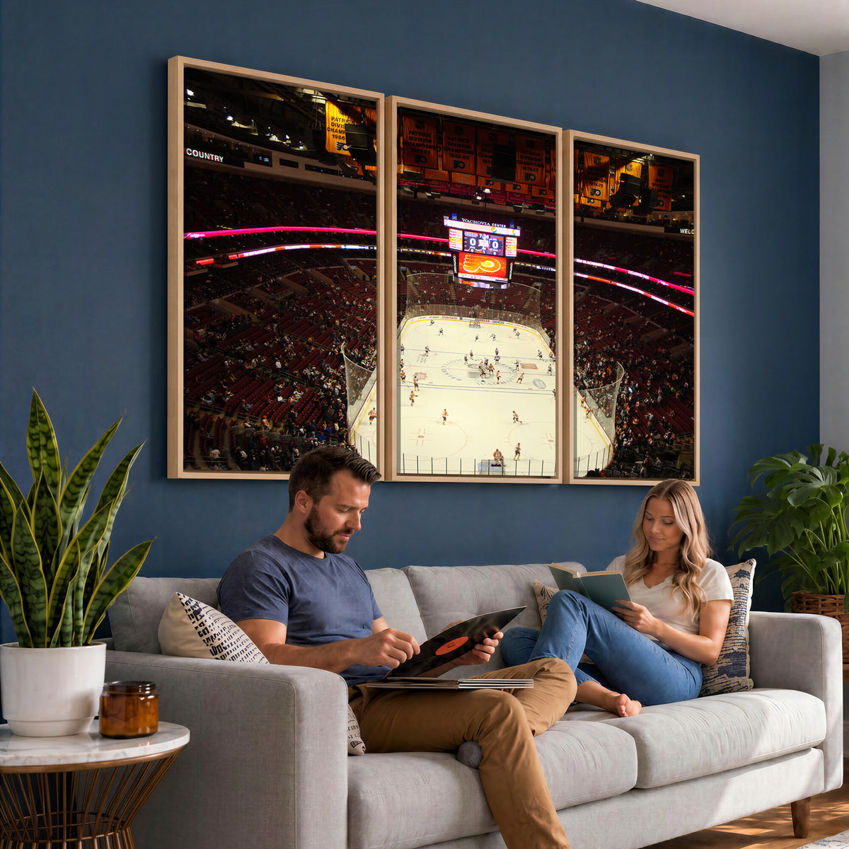 98213-MGV-CV-36X24 - Wachovia Center Prior to Flyers Game Ice Hockey Stadium